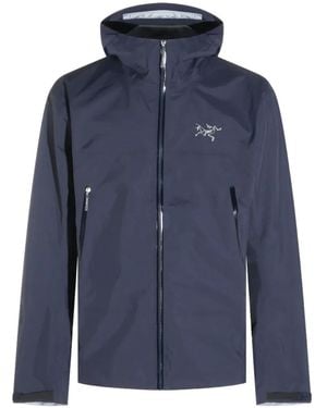 Arc'teryx Beta Logo-Embroidered Hooded Jacket - Blue
