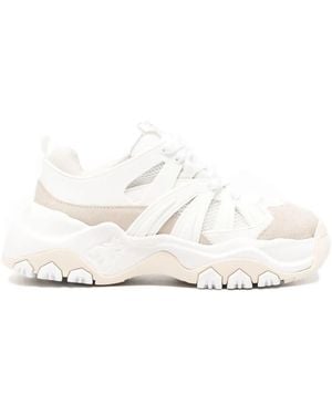 Patrizia Pepe Cutout Panelled Trainers - White