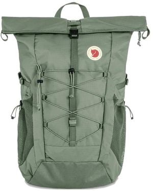Fjallraven Roll-Top Drawstring Backpack - Green
