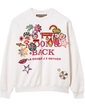 La DoubleJ X Mother Sweat À Logo Imprimé - Blanc