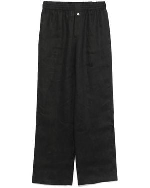 Riviera Linen Trousers - Black