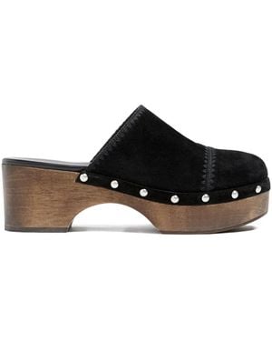 Cinq À Sept 60Mm Saige Studded Clogs - Black
