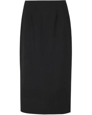 Dolce & Gabbana Double Wool Crêpe Skirt - Black