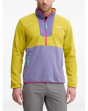 Columbia Sequoia Grove Half-Zip Fleece Sweatshirt - Yellow