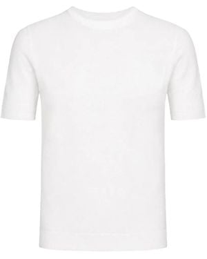 Gran Sasso Crew-Neck Knitted T-Shirt - White