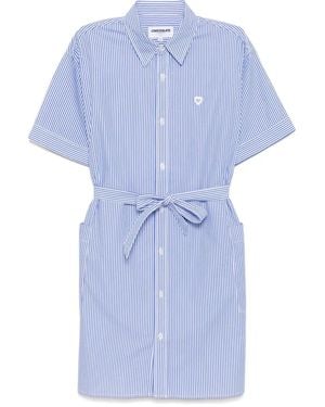 Chocoolate Striped Shirt Dress - Blue