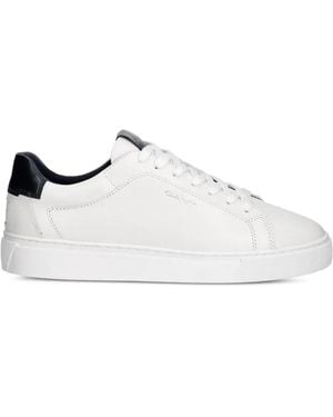GANT Logo-Print Paneled Sneakers - White