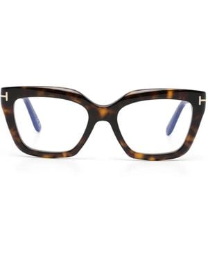 Tom Ford Geometric Glasses - Black