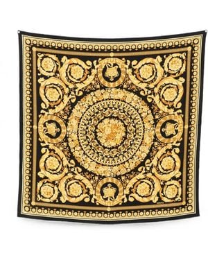Versace Barocco-Print Scarf - Metallic