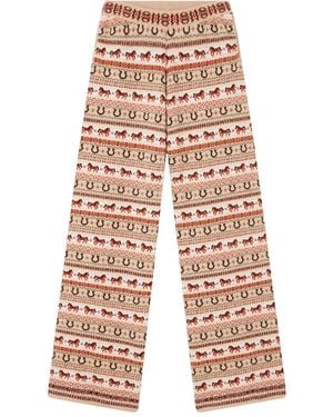 Stella McCartney Fair Isle Patterned Pants - Blue