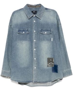 FIVE CM Camisa con parche - Azul