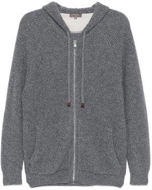 N.Peal Cashmere Hoodie aus Kaschmir - Grau