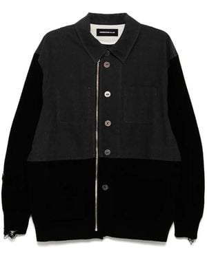 Undercover Giacca-Camicia Con Inserti - Nero
