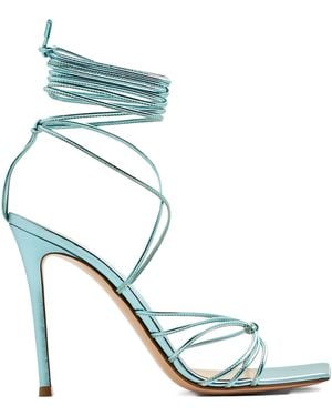 Gianvito Rossi 105Mm Sylvie Leather Sandals - Blue