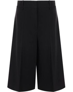 Quira Cut-Out Tailored Shorts - Black