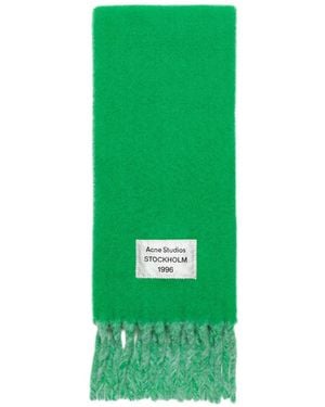 Acne Studios Bicolor Alpaca Scarf - Green