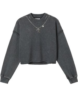 Musium Div. Raw Cut-edge Cotton Sweatshirt - グレー