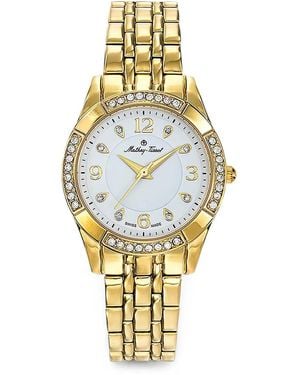 Mathey-Tissot Classic Crystal-Embellished 32Mm Watch - Metallic