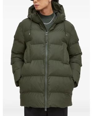 Rains Doudoune À Col À Capuche - Green