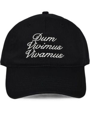 VIVAMUS Logo-Embroidered Cotton Cap - Black