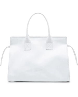 Marsèll Curva Media Leather Tote Bag - White