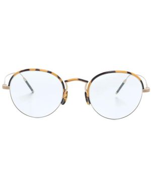 Oliver Peoples Tk-6 Round-Frame Glasses - Yellow