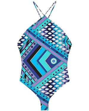 PUCCI Body Con Estampado Vivara - Azul