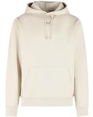 Drole de Monsieur Drawstring Slogan-Print Hoodie - White