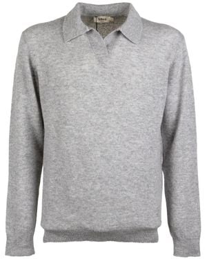 Altea V-Neck Longsleeve T-Shirt - Grey