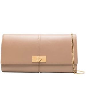 Giuseppe Zanotti Leather Clutch Bag - Natural