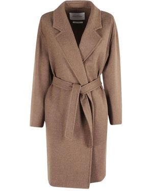 Max Mara Carnia Belted Coat - Brown