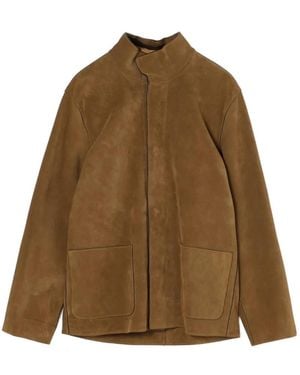 James Perse Giacca Suede Ranch - Neutro