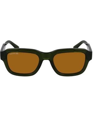 Lacoste Square-Frame Sunglasses - Neutro