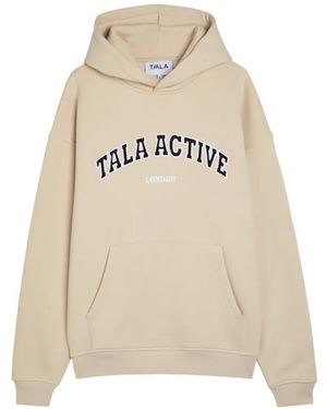 Tala Sudadera Con Capucha Y Logo Bordado - Neutro