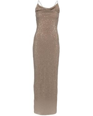 L'idée Cosmopolitan Sequinned Maxi Dress - Natural