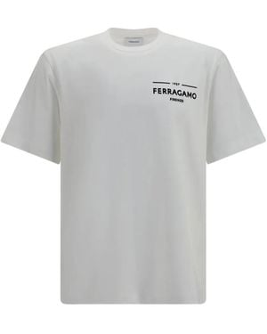 Ferragamo Logo-Print T-Shirt - Grey