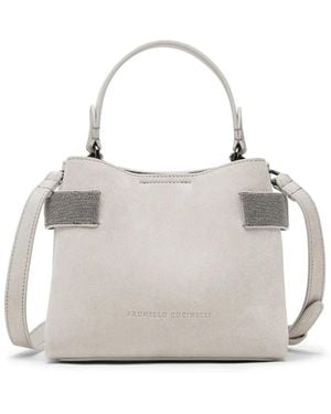 Brunello Cucinelli Essence ハンドバッグ S - ホワイト