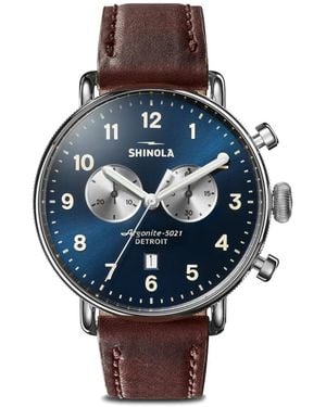 Shinola Canfield Chronograph 43Mm Watch - Blue