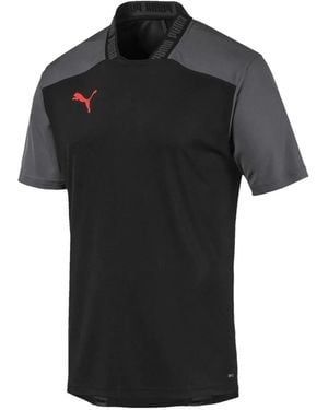 PUMA Panelled Short Sleeve T-Shirt - Black
