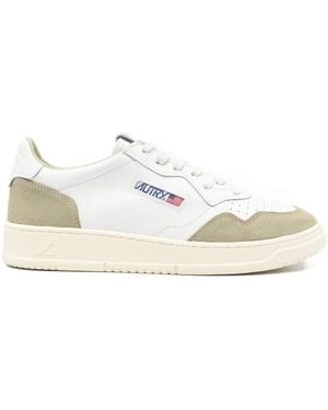 Autry Medalist Perforated Trainers - White