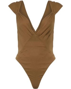 Saint Laurent Klassischer Body - Braun