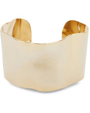 Semicouture Hammered-Effect Cuff Bracelet - Natural
