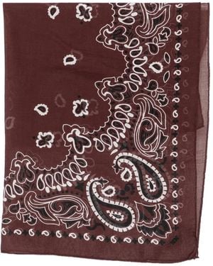 Destin Paisley-Printed Scarf - Purple