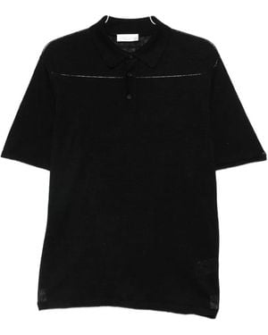 Roberto Collina Button-Fastening Polo Shirt - Black