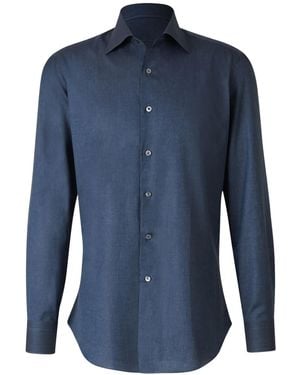 Fray ツイルシャツ - ブルー