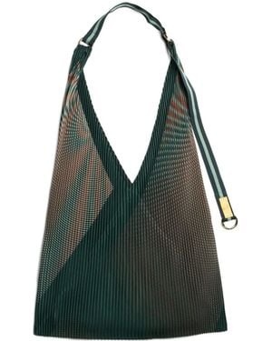 MULTITUDES BAGS Isabella Pleated Tote Bag - Blue