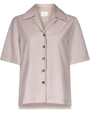 Loulou de Saison Button Short-Sleeve Shirt - Pink