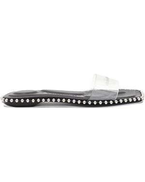 サンダル・ミュール ALEXANDER WANG NIA BALLCHAIN FLAT SANDALS ALEXANDER WANG - Women Lina Ballchain Flat – Atelier New York