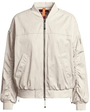 Parajumpers Ruched Bomber Jacket - Natural