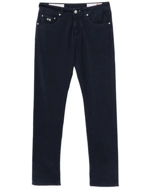 Sartoria Tramarossa Michelangelo Logo-Patch Trousers - Blue